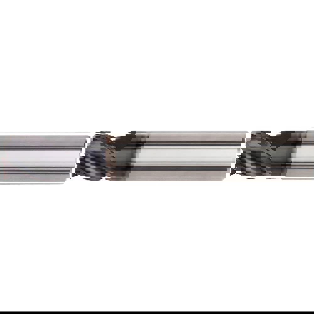 Corner Radius End Mill: 17.7 mm Dia, 19 mm LOC, 0.4 mm Radius, 3 Flutes, Solid Carbide