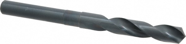 Reduced Shank Drill Bit: 9/16'' Dia, 1/2'' Shank Dia, 118 , High Speed Steel