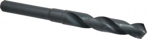 Reduced Shank Drill Bit: 39/64'' Dia, 1/2'' Shank Dia, 118 , High Speed Steel