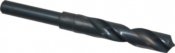 Reduced Shank Drill Bit: 21/32'' Dia, 1/2'' Shank Dia, 118 , High Speed Steel