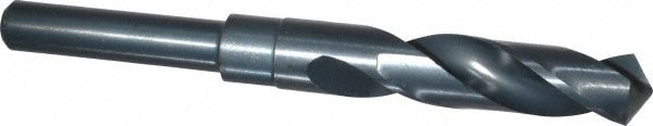 Reduced Shank Drill Bit: 11/16'' Dia, 1/2'' Shank Dia, 118 , High Speed Steel