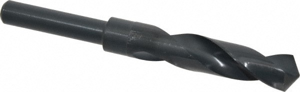 Reduced Shank Drill Bit: 47/64'' Dia, 1/2'' Shank Dia, 118 , High Speed Steel