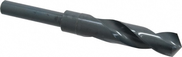 Reduced Shank Drill Bit: 49/64'' Dia, 1/2'' Shank Dia, 118 , High Speed Steel