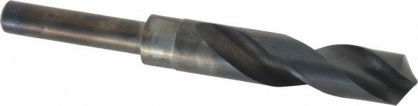 Reduced Shank Drill Bit: 25/32'' Dia, 1/2'' Shank Dia, 118 , High Speed Steel