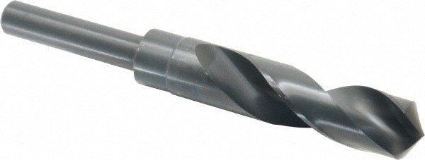 Reduced Shank Drill Bit: 53/64'' Dia, 1/2'' Shank Dia, 118 , High Speed Steel