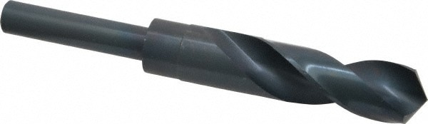 Reduced Shank Drill Bit: 27/32'' Dia, 1/2'' Shank Dia, 118 , High Speed Steel
