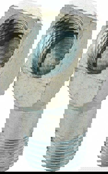 Grease Fitting Adapter: 1/8-27 Male NPT, 1/8-27 Female NPT, 45 &deg; Head Angle