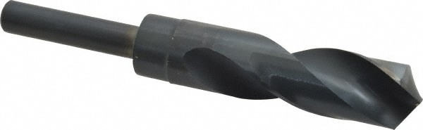 Reduced Shank Drill Bit: 31/32'' Dia, 1/2'' Shank Dia, 118 , High Speed Steel