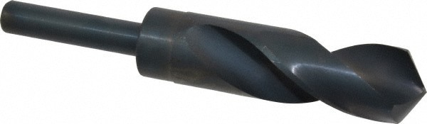 Reduced Shank Drill Bit: 1-1/16'' Dia, 1/2'' Shank Dia, 118 , High Speed Steel