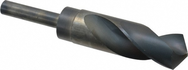 Reduced Shank Drill Bit: 1-1/8'' Dia, 1/2'' Shank Dia, 118 , High Speed Steel
