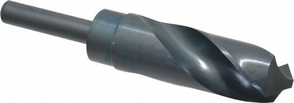 Reduced Shank Drill Bit: 1-3/16'' Dia, 1/2'' Shank Dia, 118 , High Speed Steel