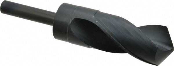 Reduced Shank Drill Bit: 1-3/8'' Dia, 1/2'' Shank Dia, 118 , High Speed Steel