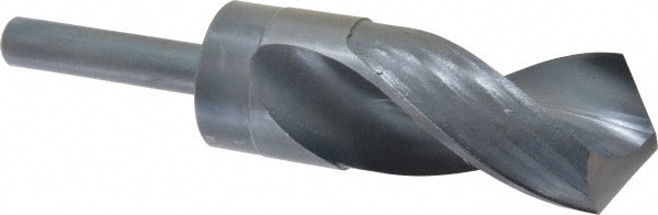 Reduced Shank Drill Bit: 1-7/16'' Dia, 1/2'' Shank Dia, 118 , High Speed Steel