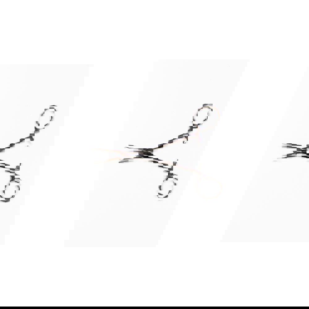 Hemostat Tweezer: All Purpose, Stainless Steel, Straight Tip, 5-1/2