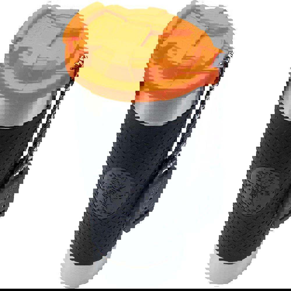 Paper & Plastic Cups, Plates, Bowls & Utensils; Cup Type: Vacuum Insulated Tumbler with Flip-top Lid ; Material: Steel; Silicone Rubber; Polypropylene ; Color: Black/Orange ; For Beverage Type: Cold; Hot