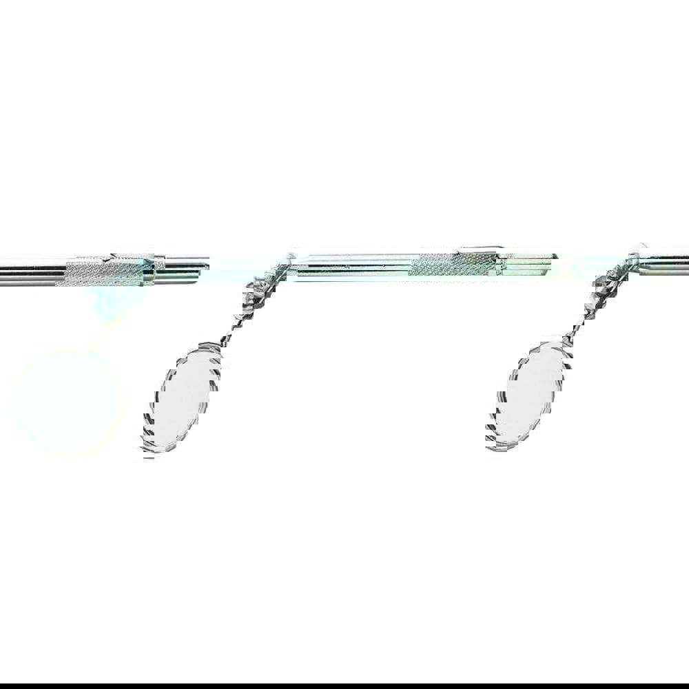 Inspection Mirror: Round, Glass Mirror, Vinyl Handle