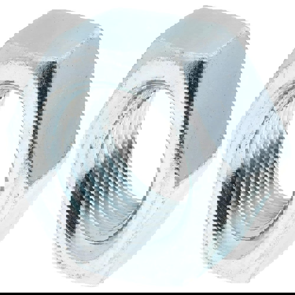 Hex Nut: M22x2.5, Grade Class 8 Steel, Zinc Finish