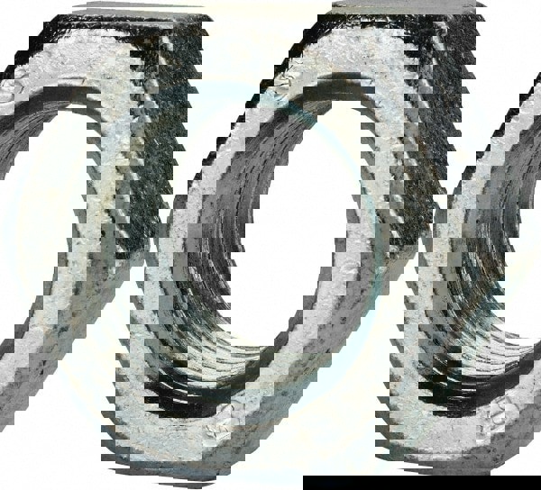 Hex Nut: M27x3, Grade Class 8 Steel, Zinc Finish