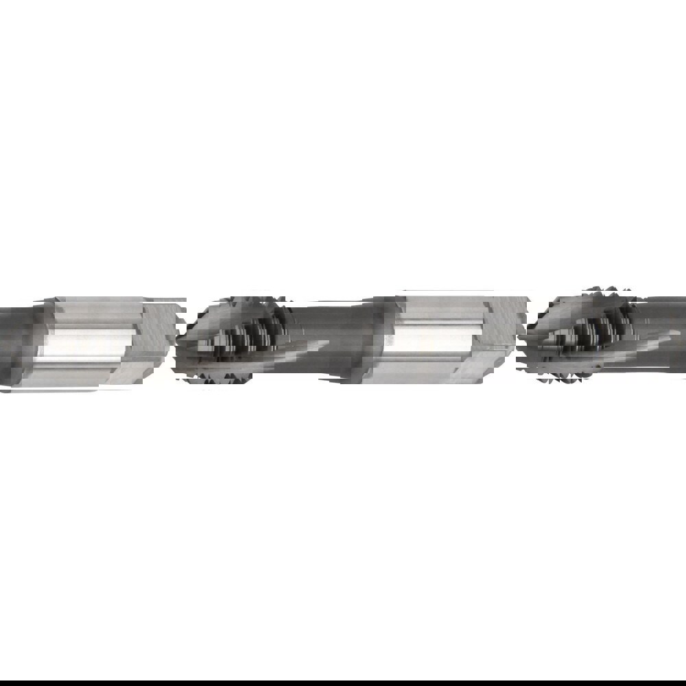 Spiral Flute Tap: M3x0.5 Metric, 3 Flutes, Plug, 6H Class of Fit, Powdered Metal, Nitride Coated