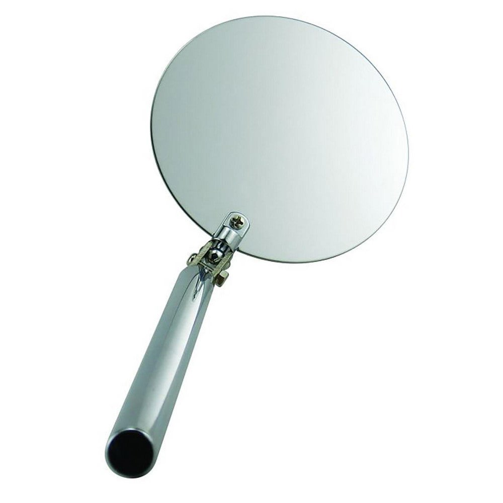 Flame Inspection Mirror: Round, Metal Mirror, Metal Handle