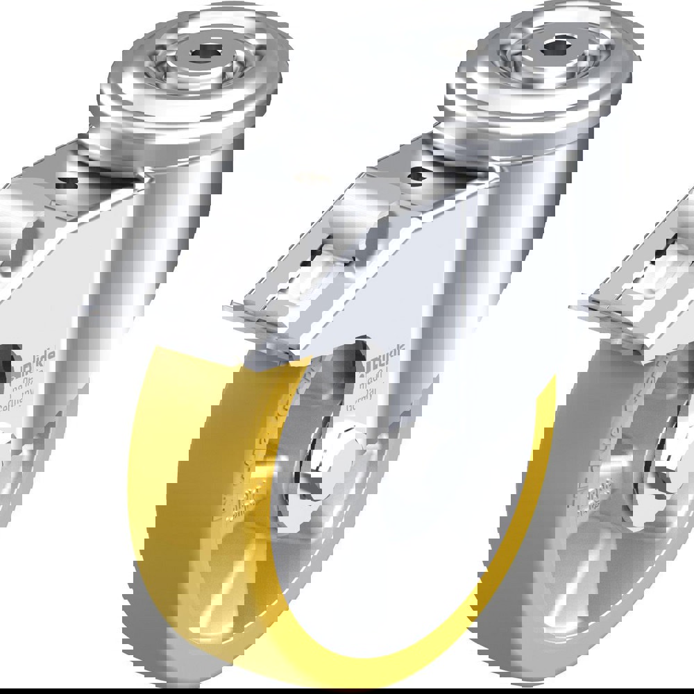 Standard Casters; Mount: Hollow Kingpin ; Caster Type: Swivel w/Brake ; Brake Type: Total-Lock Brake ; Bearing Type: Precision Ball ; Style: Double Ball ; Wheel Diameter (Inch): 5