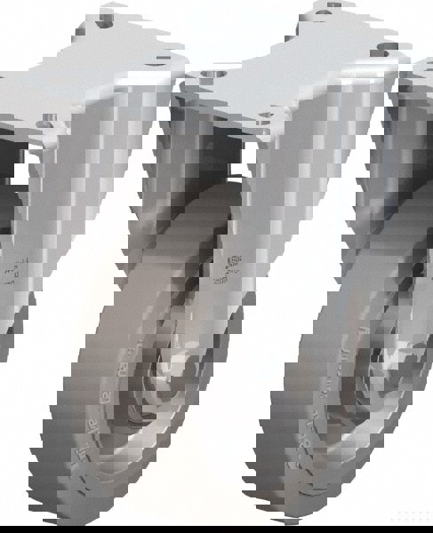 Rigid Top Plate Caster: Solid Rubber, 4