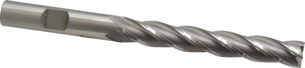 Square End Mill: 3/8'' Dia, 2-1/2'' LOC, 3/8'' Shank Dia, 4-1/4'' OAL, 4 Flutes, Cobalt