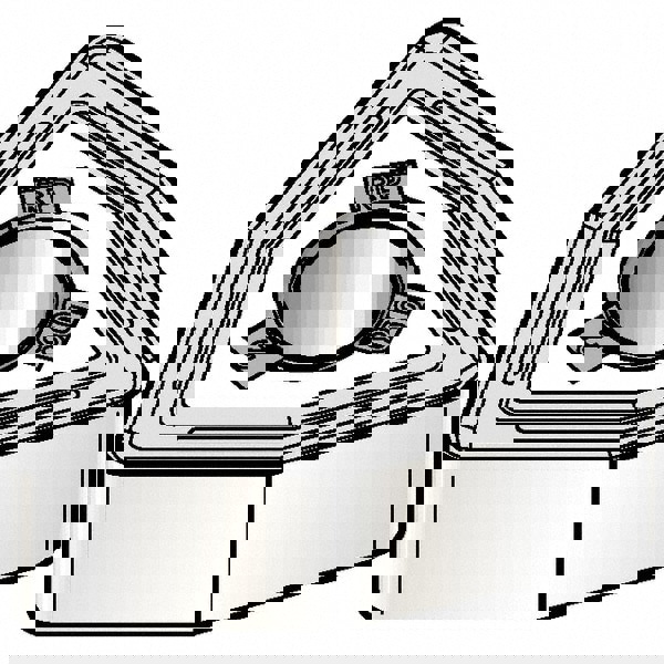 Turning Insert: WNMG432RP KCP40B, Solid Carbide