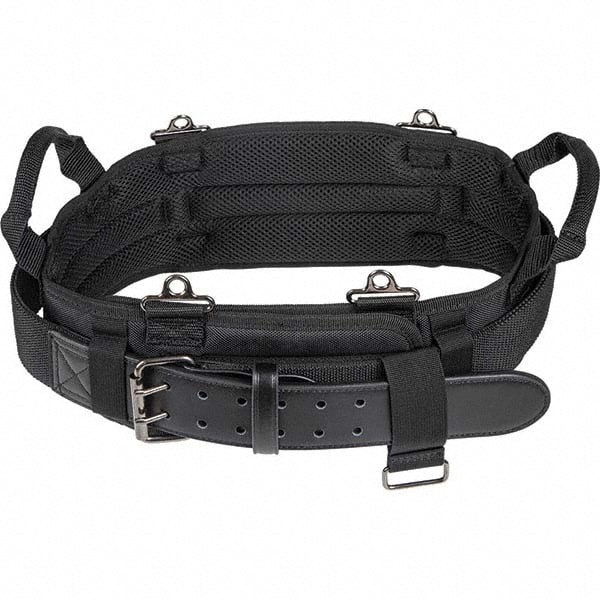 Tool Aprons & Tool Belts; Tool Type: Tool Belt ; Minimum Waist Size: 35 ; Maximum Waist Size: 39 ; Material: Ballistic Polyester; Leather ; Number of Pockets: 0 ; Color: Black