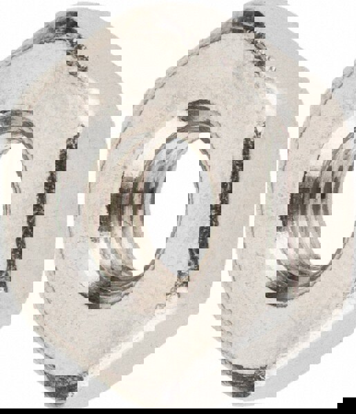 Machine Screw Hex Nut: #8-32, Grade 18-8 Stainless Steel, Bright/Uncoated Finish