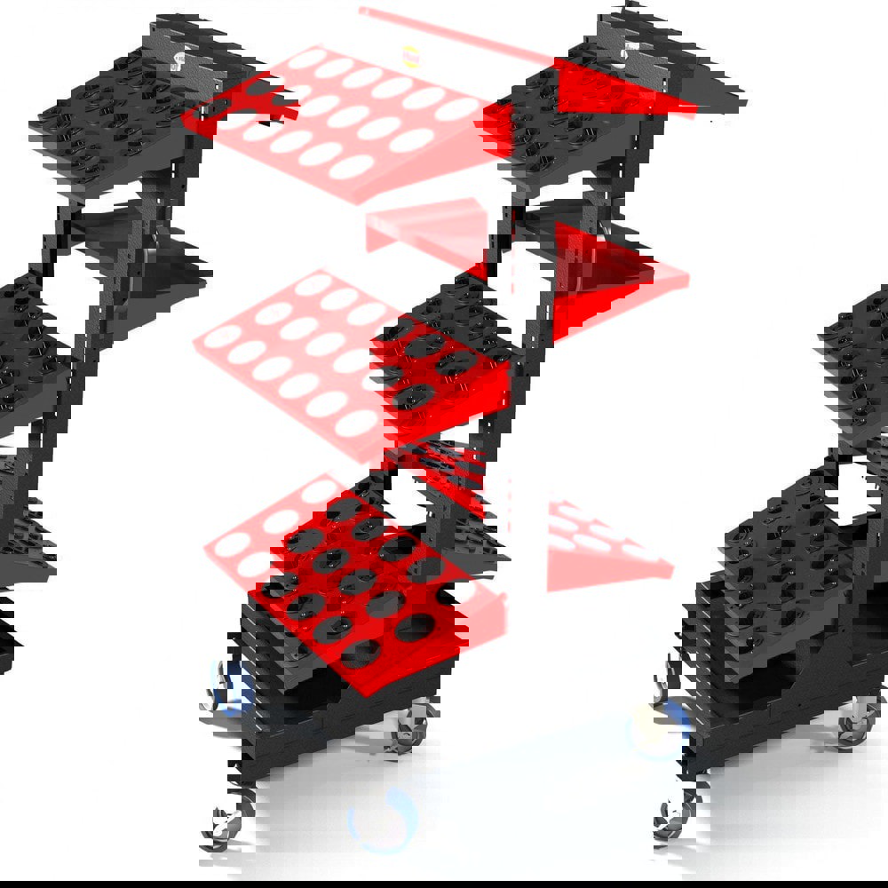 90 Tool Capacity, BT, CAT NMTB 40 Taper ToolScoot Tree CNC Tool Cart