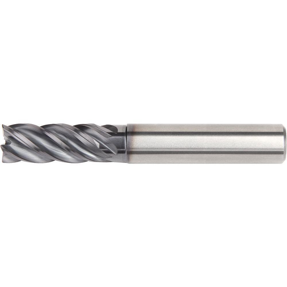 Corner Radius End Mill: 25 mm Dia, 45 mm LOC, 5 Flutes, Solid Carbide