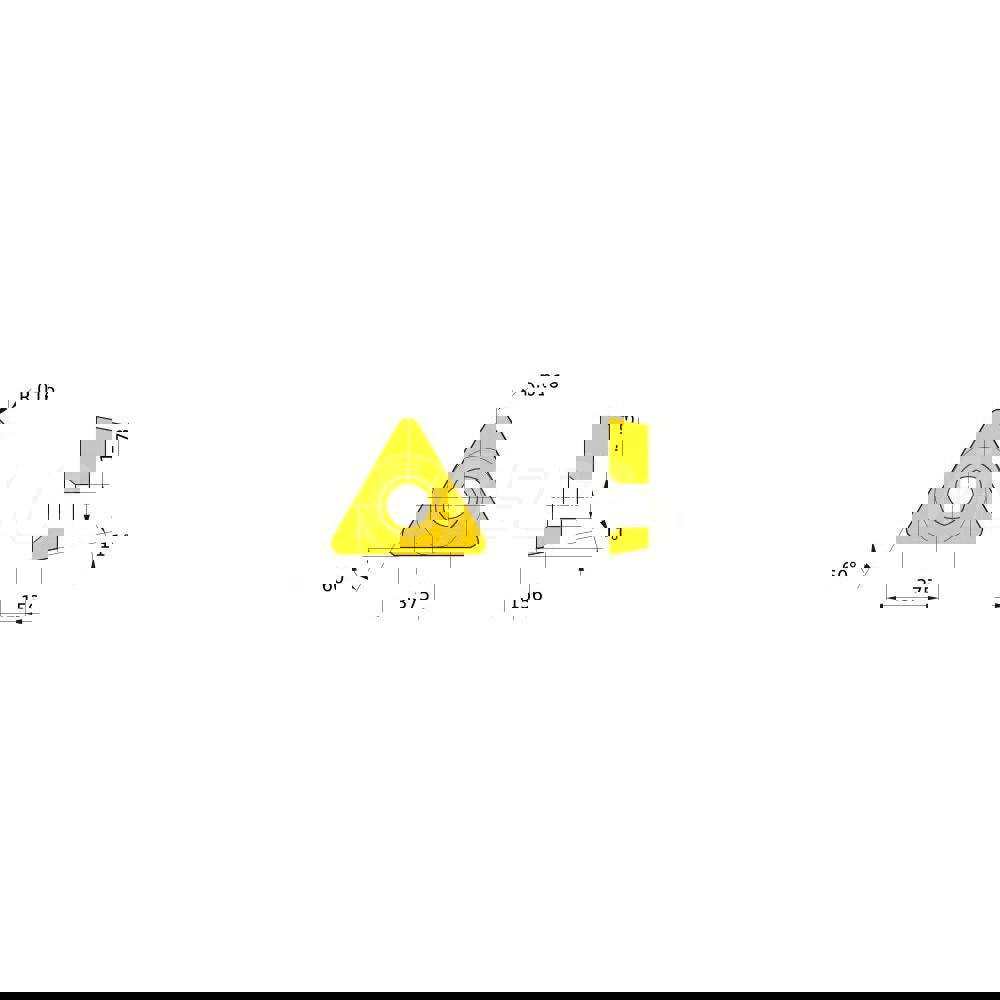 Turning Insert: TPMT32.51MQ UE6110, Solid Carbide