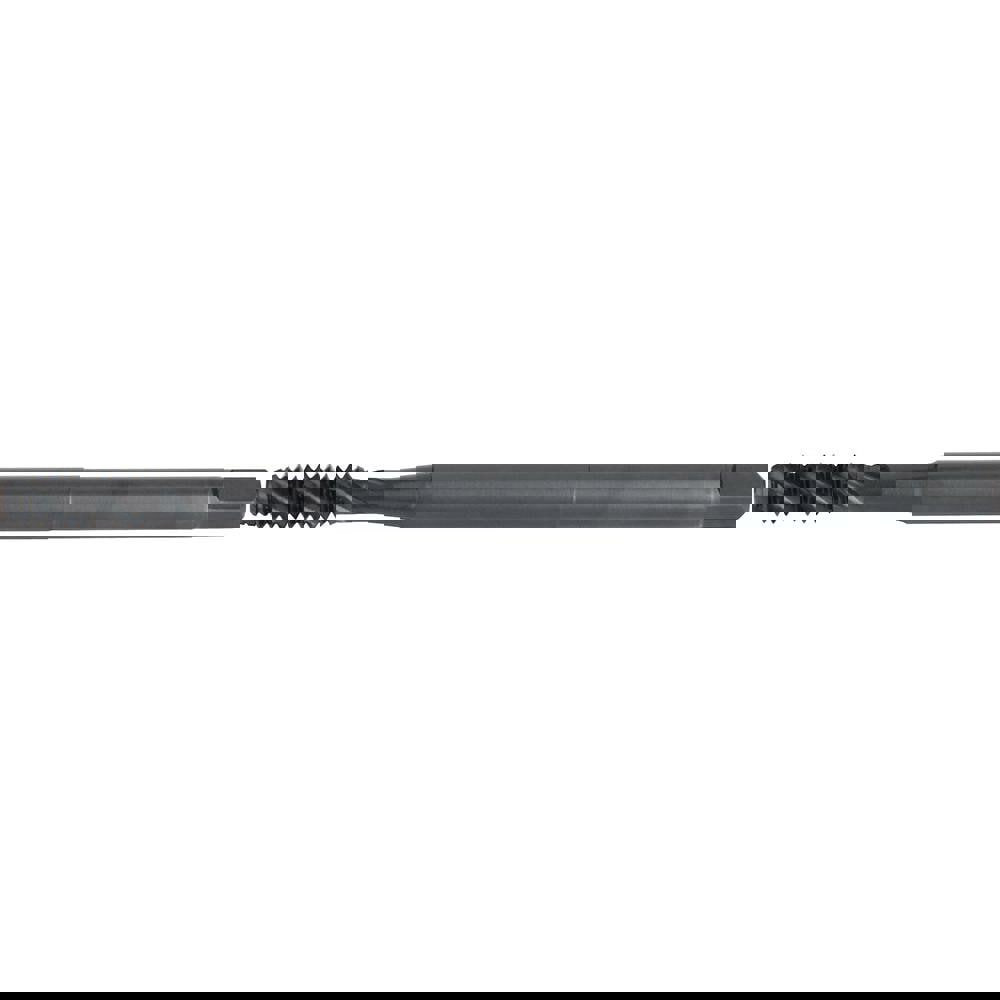 Spiral Flute Tap: 1/4-20 UNC, 3 Flutes, Modified Bottoming, 3B Class of Fit, High Speed Steel, Oxide Coated