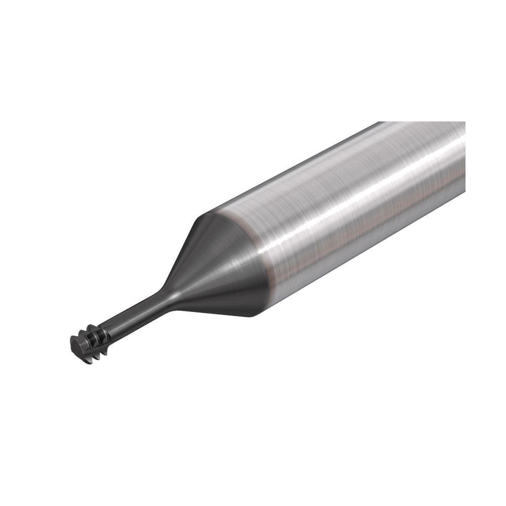 Helical Flute Thread Mill: 1/4-28, Internal, 3 Flute, Solid Carbide