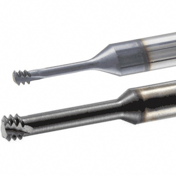 Helical Flute Thread Mill: 5/16-24, Internal, 3 Flute, 8.00 mm Shank Dia, Solid Carbide