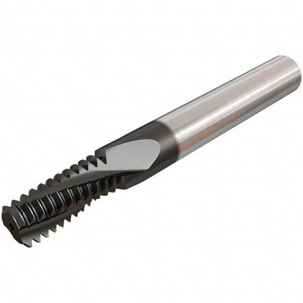 Helical Flute Thread Mill: Internal, 3 Flute, Solid Carbide