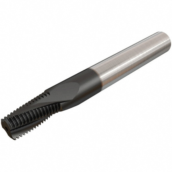 Helical Flute Thread Mill: RC1/2-14, Internal & External, 5 Flute, Solid Carbide