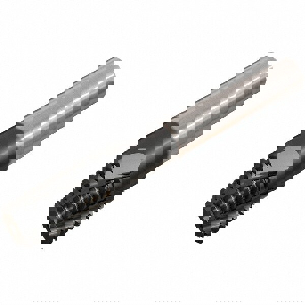 Helical Flute Thread Mill: 1/8-27, Internal & External, 3 Flute, Solid Carbide