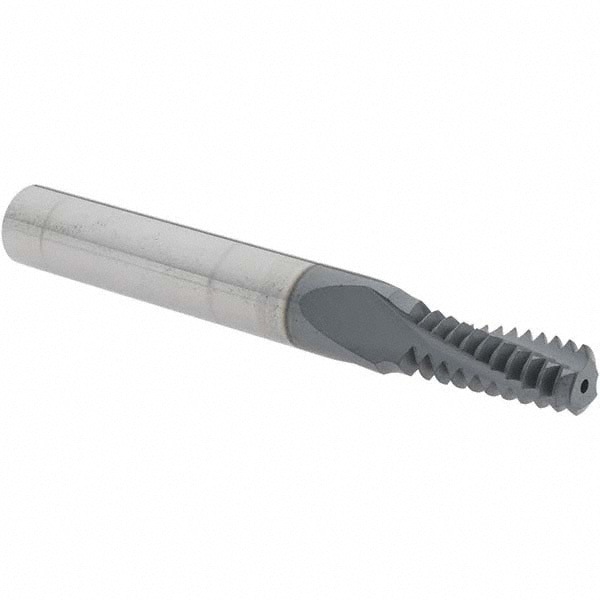 Helical Flute Thread Mill: 3/8-16, Internal, 3 Flute, 0.3130
