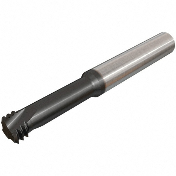 Helical Flute Thread Mill: 1/2, Internal, 3 Flute, Solid Carbide