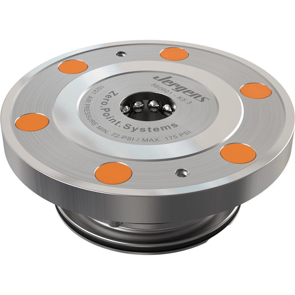 CNC Quick-Change Clamping Modules; Actuation Type: Pneumatic ; Number of Module Centers: 1 ; Indexing: No ; Mounting Hole Location: Top