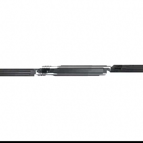 Extension Tap: 1/4-20, 3 Flutes, H3, Oxide Finish, High Speed Steel, Spiral Point