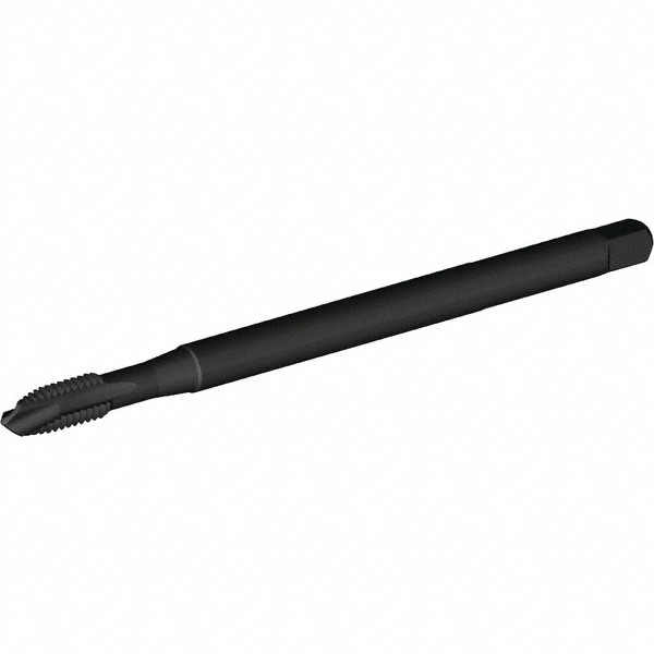 Spiral Point Tap: 1/4-20 UNC, 3 Flutes, Plug, HSS-E, Oxide Coated