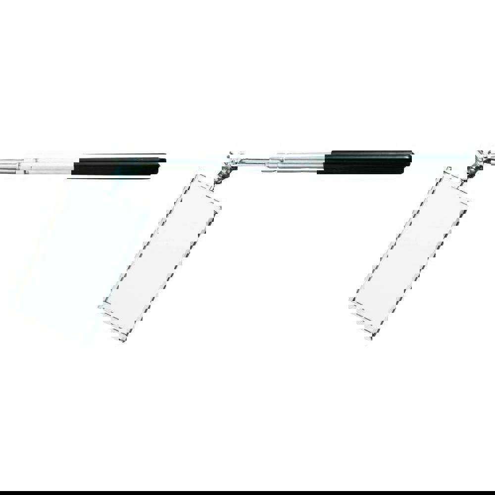 Inspection Mirror: Rectangular, Glass Mirror, Vinyl Handle