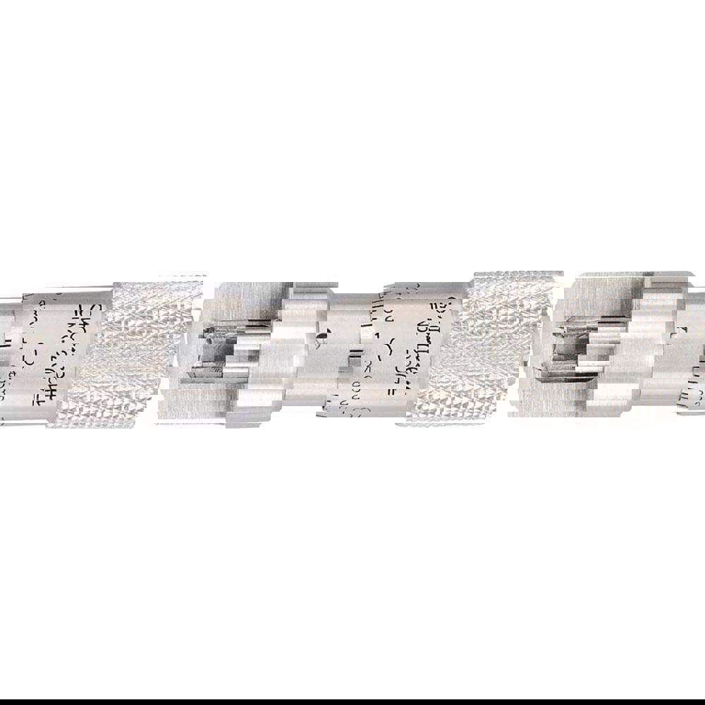 0 to 0.375 Inch Measurement Range, 0.001 Inch Graduation, Satin Coated Stainless Steel, Mechanical Can Seam Micrometer