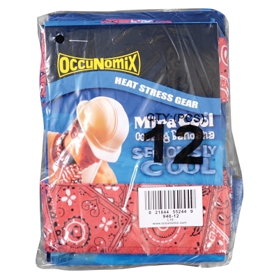 MIRACOOL BANDANA ASSORTED PK/12 EA