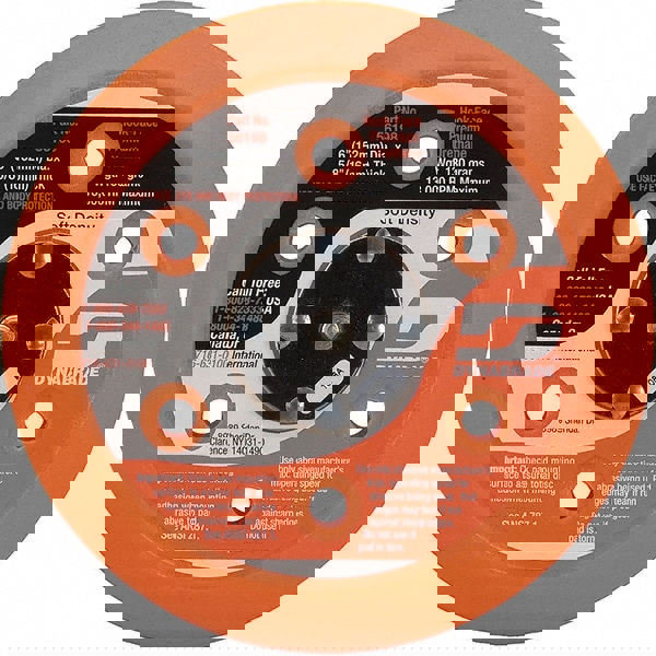 Disc Backing Pad: Vacuum Replacement Pad