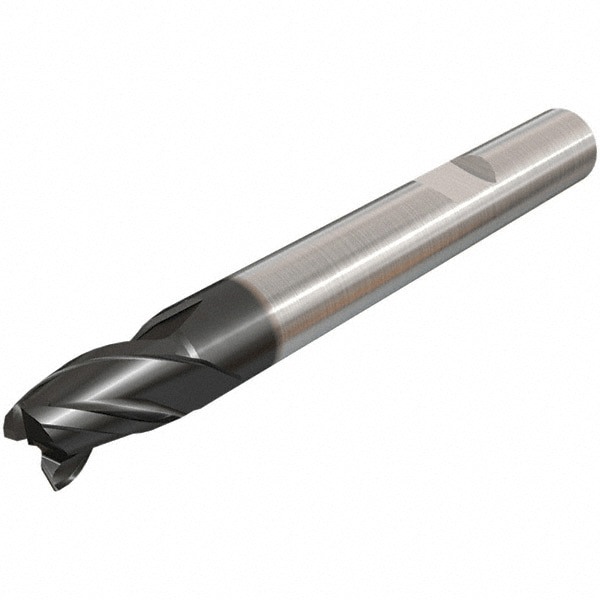 Square End Mill: 0.1102'' Dia, 0.1575'' LOC, 3 Flutes, Solid Carbide