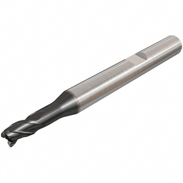 Corner Chamfer End Mill: 16 mm Dia, 16 mm LOC, 3 Flutes, 0.25 mm Chamfer Width, Solid Carbide